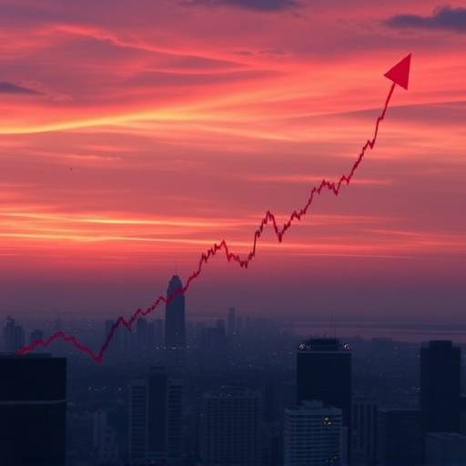 Stock chart of Titan Innovations, showing a recent upward trend